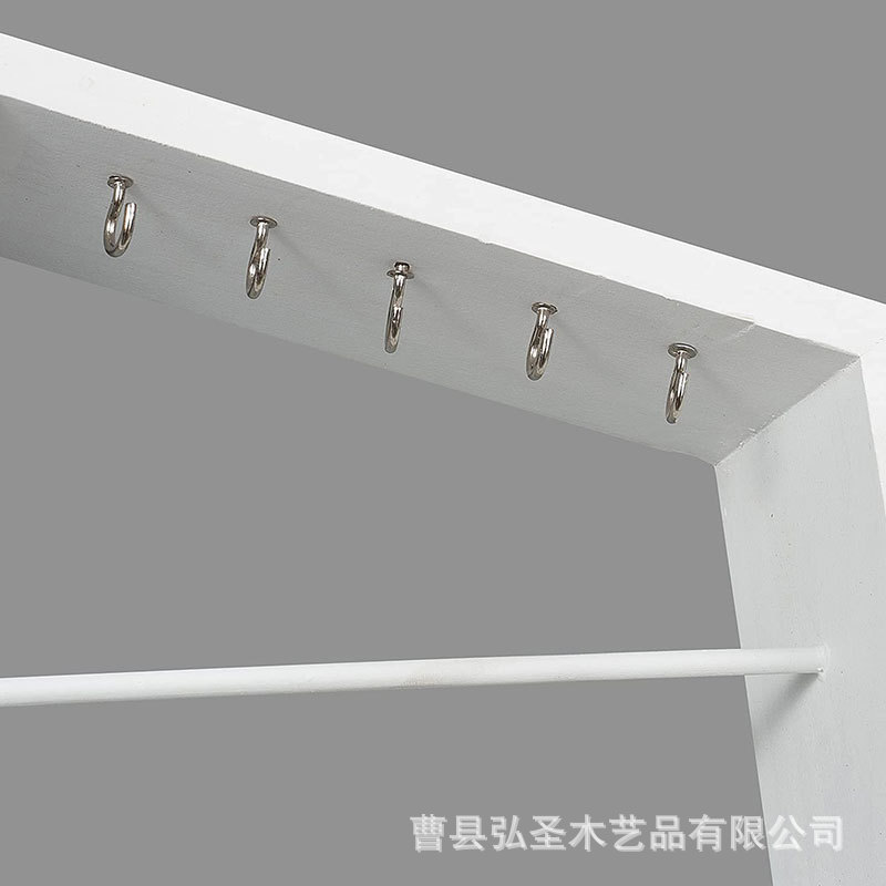 Estante creativo de madera para colgar en la pared Estante de almacenamiento de joyas para colgar en la pared Reloj de gran capacidad con pulsera con gancho Accesorios de exhibición