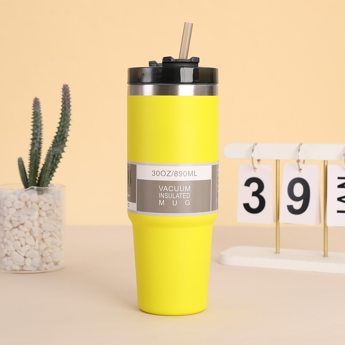 Taza de coche portátil transfronteriza de 30oz Taza de vacío de doble capa de acero inoxidable 304 Taza de vacío Taza de hielo al aire libre