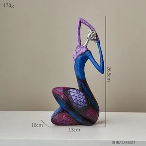 クリエイティブな抽象的なキャラクターの装飾品、ホームリビングルームのテレビキャビネット、デスクトップの装飾、ライトラグジュアリーオフィスアートの装飾品|undefined