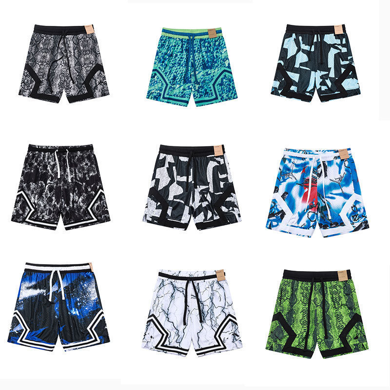 New Men's Shorts a Flyman Basketball Shorts Quarter Shorts Summer New Quick-Dry Sports Shorts Loose Running Training Shorts J