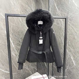 正确版本蒙家25FW新款户外滑雪保暖毛领羽绒服夹克外套百搭潮奢
