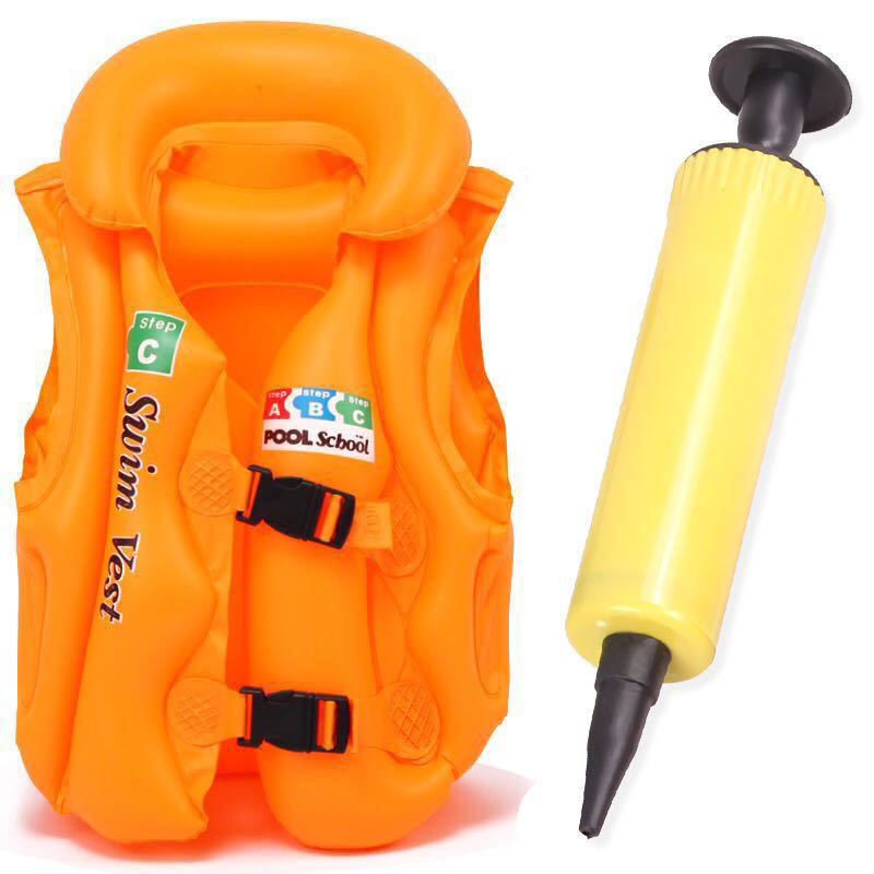 **주황색 구명조끼+펌프-S 사이즈 5-12.5kg **