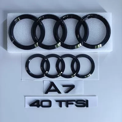 grille emblem, four-ring emblem, modification, Car logo - standard-a740tfsi