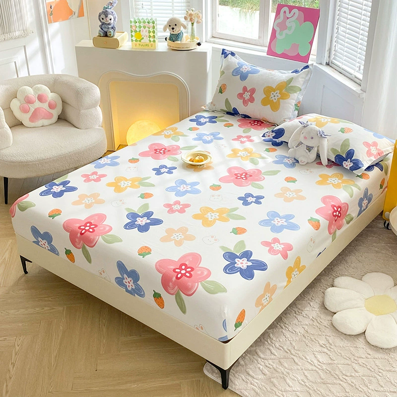 Cotton sheet, fresh bedspread, non-slip mattress, protective case