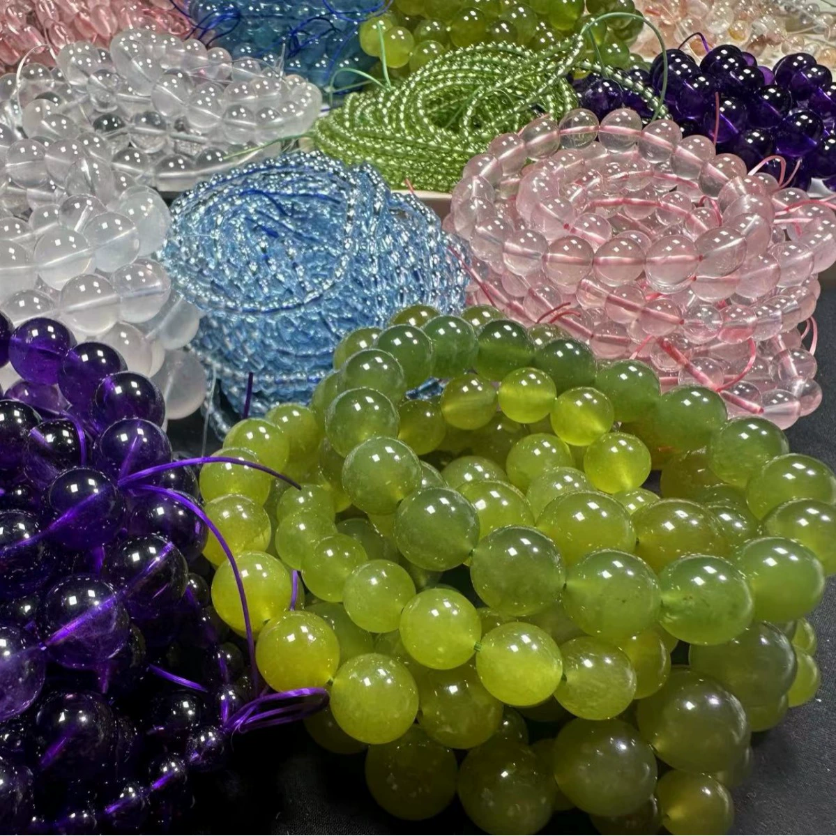 (Yaye Live) Натуральный клубничный кристалл гранат фиолетовый цитрин волос оптом