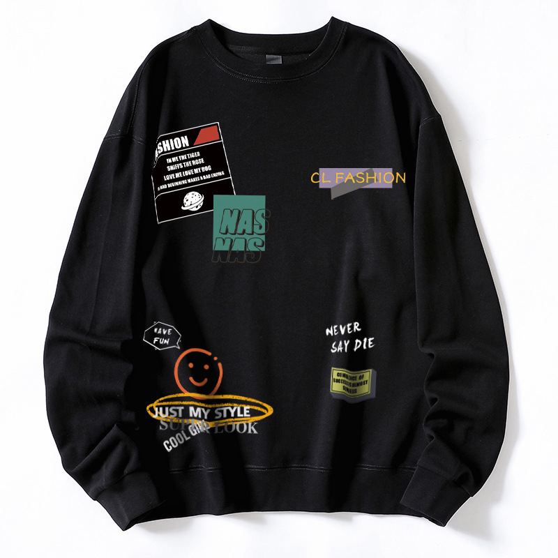 2024 latest popular junior high school Men's sweater autumn loose brand men's high school clothes genuine goods merchants