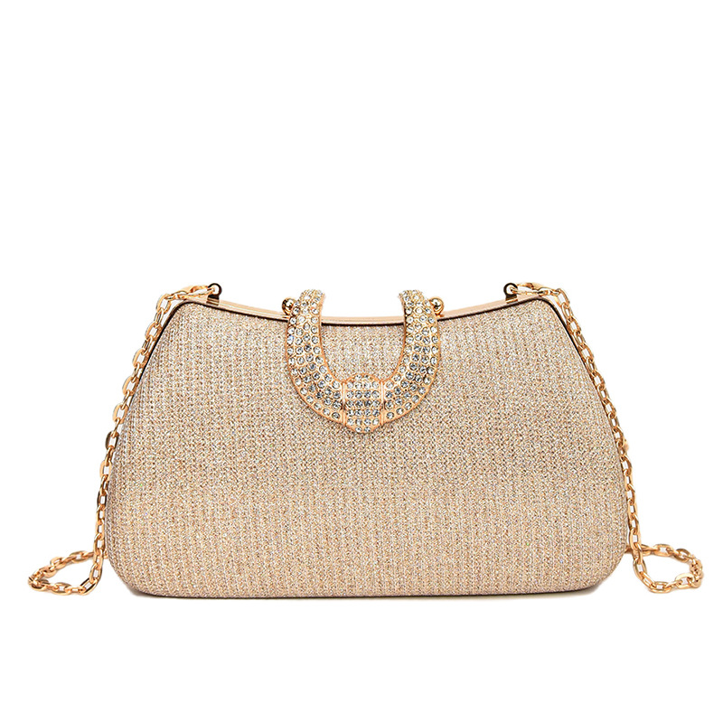 New Trendy Cross-Border Glitter Handheld Evening Clutch Bag, European And American Style Small Square Elegant Socialite Bag - Thumbnail 7