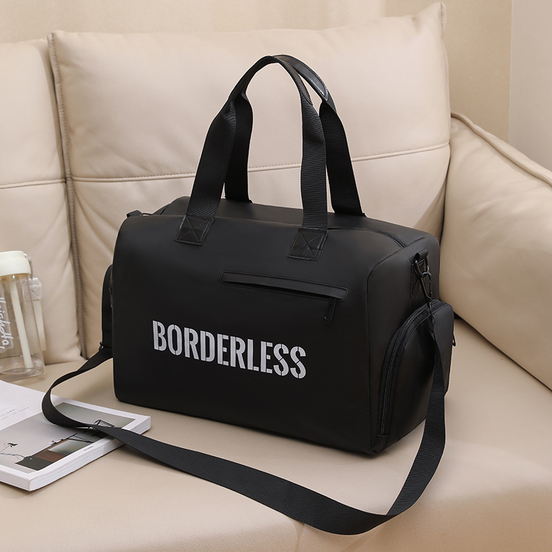 Runhui Sports Fitness Bag Bolsa de viaje anti-salpicaduras 290 Bolsa de mano de sarga compuesta Bolsa de equipaje de gran capacidad