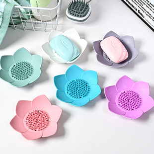 Soap holder, double-layer drying rack, flowered