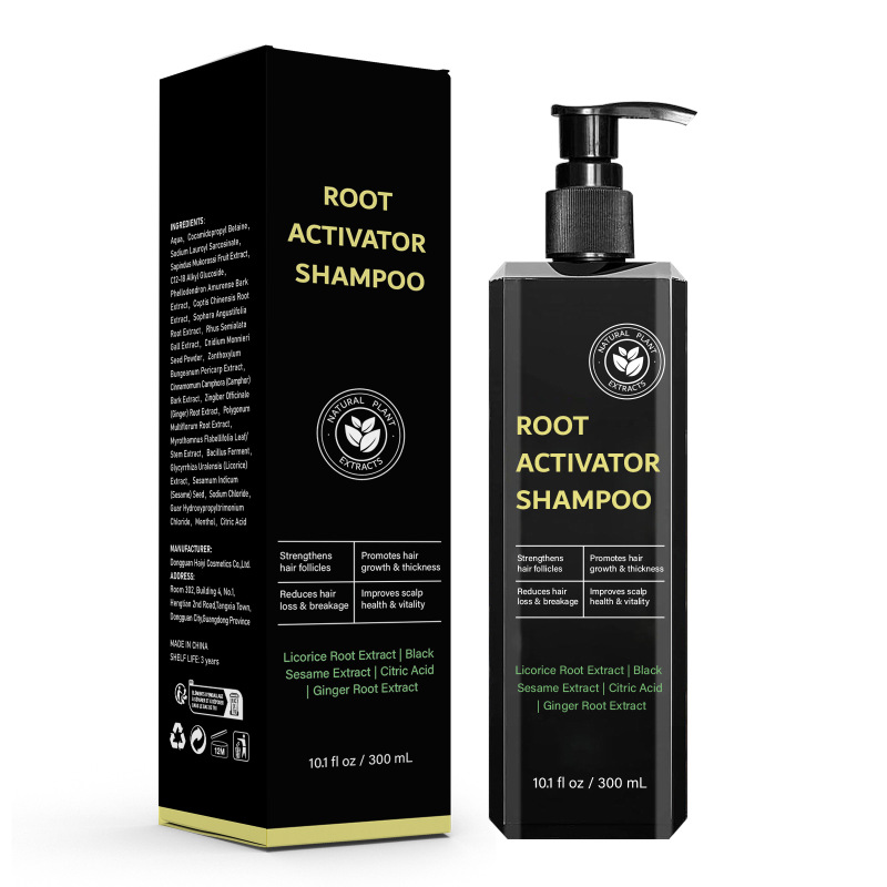 Ventas transfronterizas en caliente YILEST control de aceite anti-caspa champú de limpieza profunda humectante cabello raíz fijación gris negro champú image 9