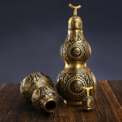 Copper Gourd Ornament Opening and Covering Machine, Bagua Cast Copper Gourd Craftsmanship Gift Manufacturer Wholesale