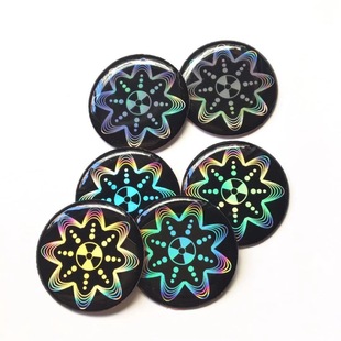 Factory Wholesale Round Corrugated Mobile Phone Radiation Patch Negative Ion Energy Mobile Phone Protection Patch Quantum Shield Opp Bag