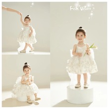 儿童摄影服装赵露思八音盒公主裙女童生日主题影楼拍照写真艺术照