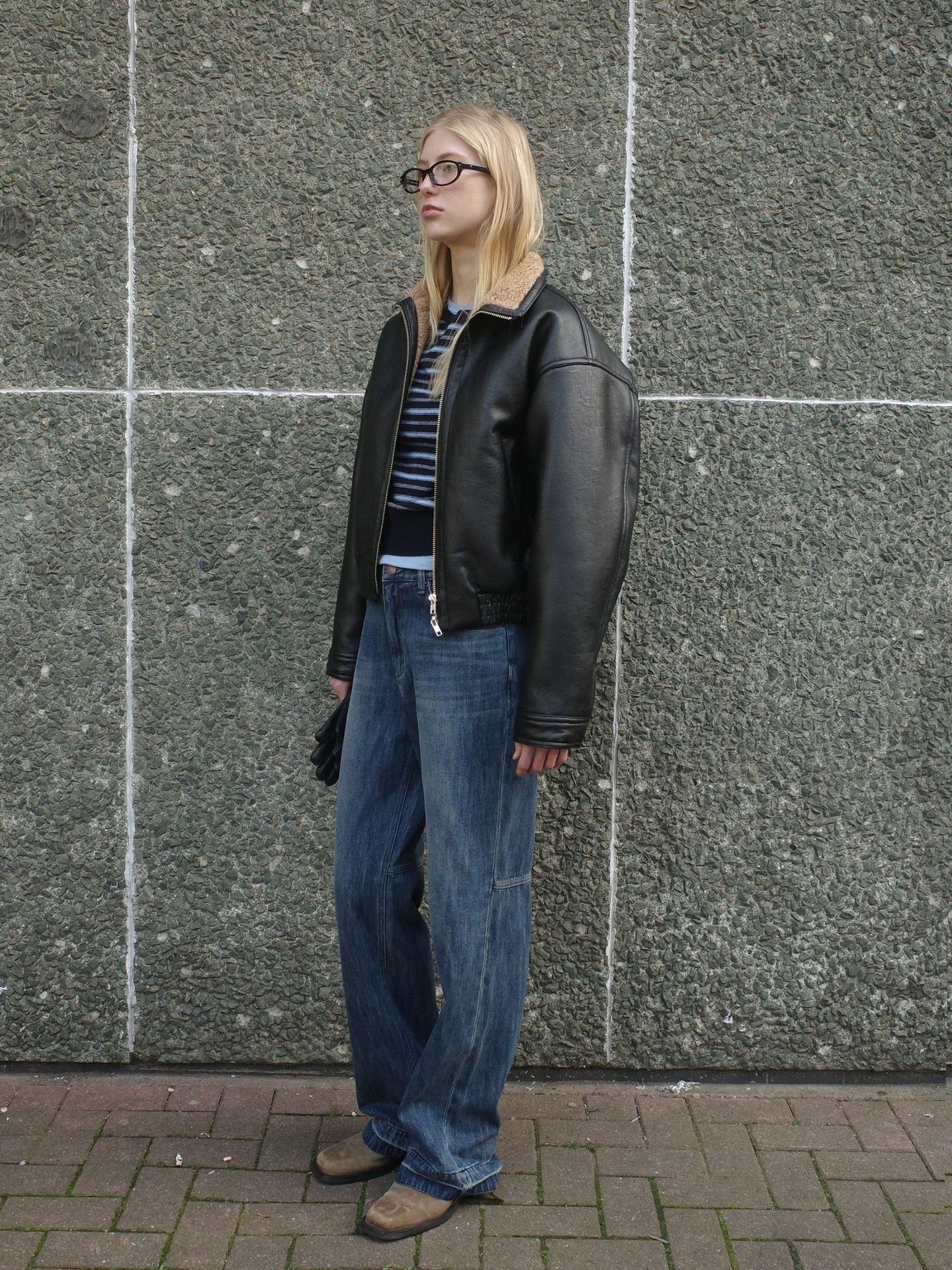 Low clas * ic革の女性秋冬の新型羊の毛は保温して厚いダブルヘッドのファスナーのファッションのジャケットを厚くします。