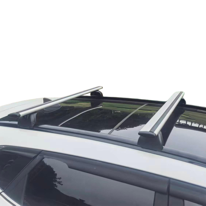 Upgraded Thickened Aluminum Alloy Flat Rail Crossbar Car Roof Rack Luggage Rack Crossbar Without Drilling and Heightening Crossbar