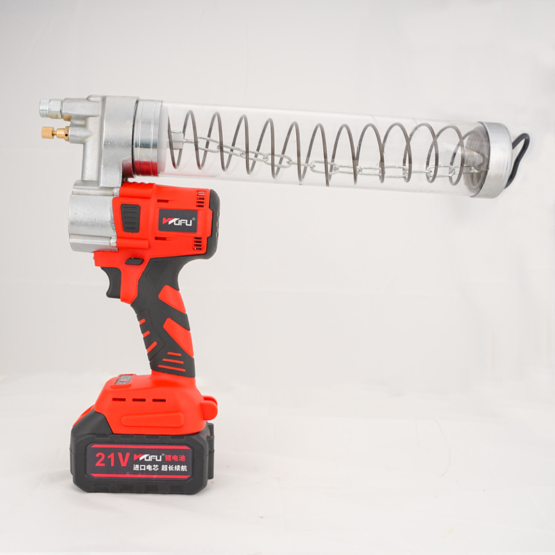 Wufu máquina de excavación de pistola de mantequilla eléctrica batería de litio recargable especial
