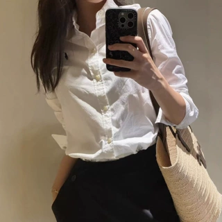 现货RL拉夫经典牛津布衬衫小马刺绣正确版衬衫宽松长袖开衫外套