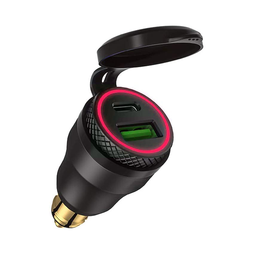 Aplicable al cargador europeo del coche de la motocicleta/al USB del cargador del coche de la motocicleta de Du Kai