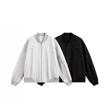 美式bomber飞行员夹克外套男春装潮牌cleanfit宽松短款ma1棒球服