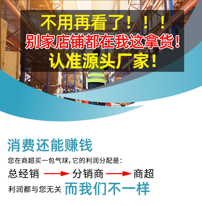 20寸网红透明发光波波球 玫瑰花气球 夜市地推扫码卡通气球批发详情4