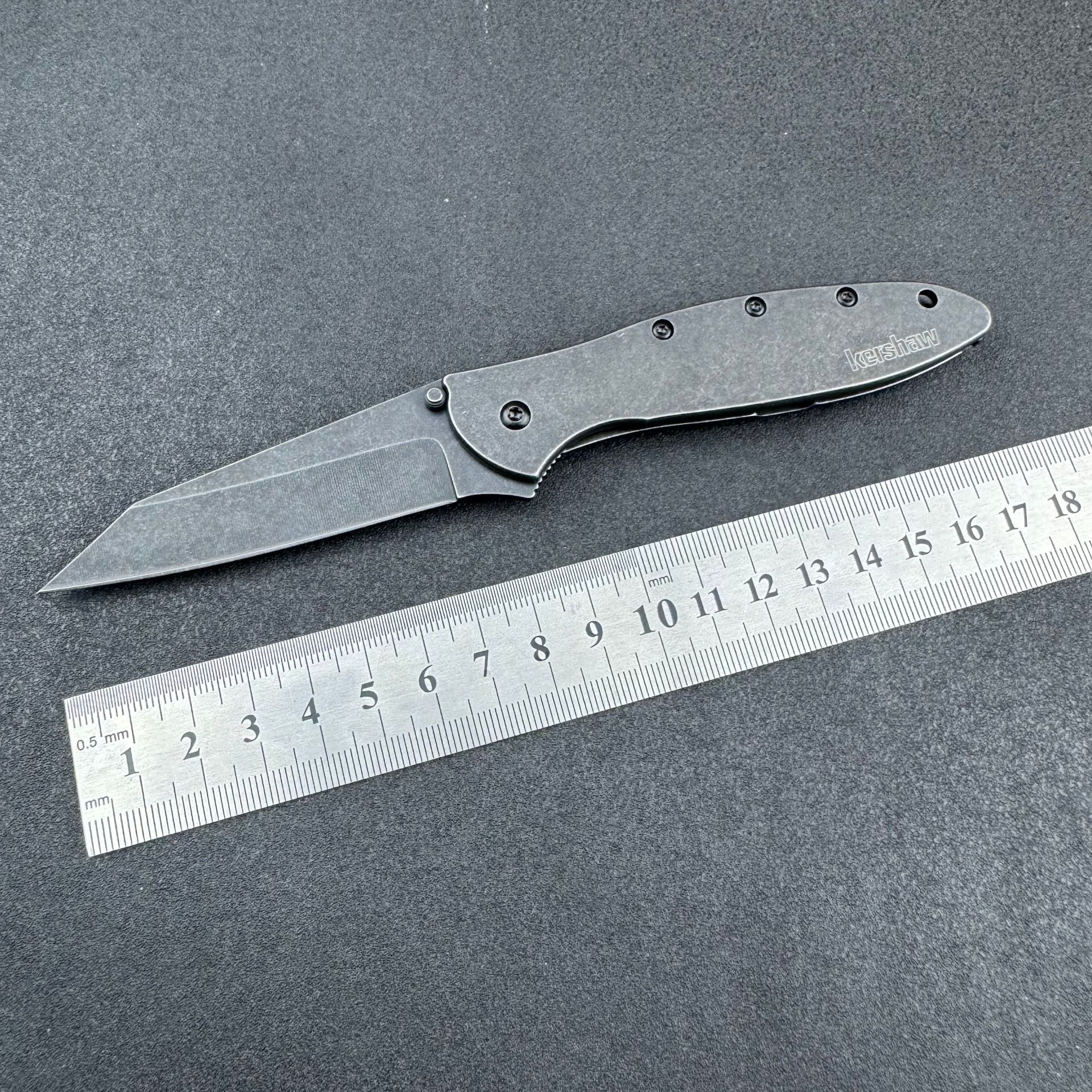 卡秀kershaw 1660RBW石洗T头折刀外贸热销户外野营便携小折刀批发