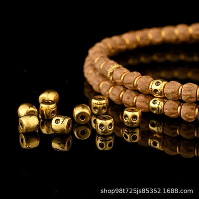 24K Gold-Plated Sand Gold Spacer Zərgərlik ara hissələri