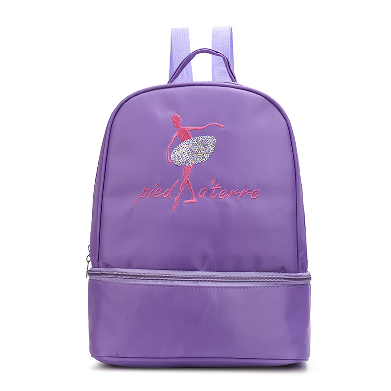 Nuevo paquete de baile infantil coreano bolsas de almacenamiento bolsas de baile latinas bolsas de gran capacidad de hombro de mujer mochila de baile impresa LOGO
