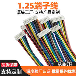 MX1.25MM单双头同向反向端子线彩排线2P3P4P5P6P7P8P9P10P可加工