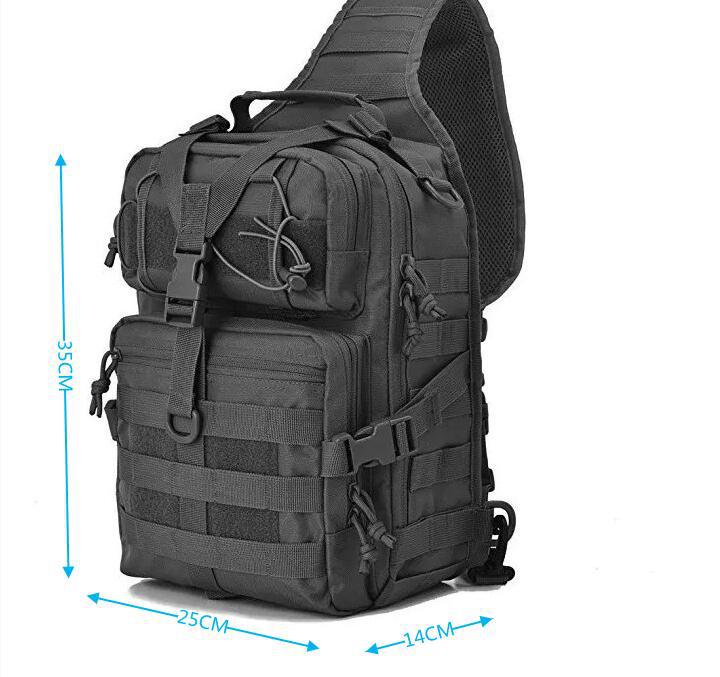 Shoulder Waterproof Camouflage Crossbody Camera Bag Extra Large Chest Bag display picture 1