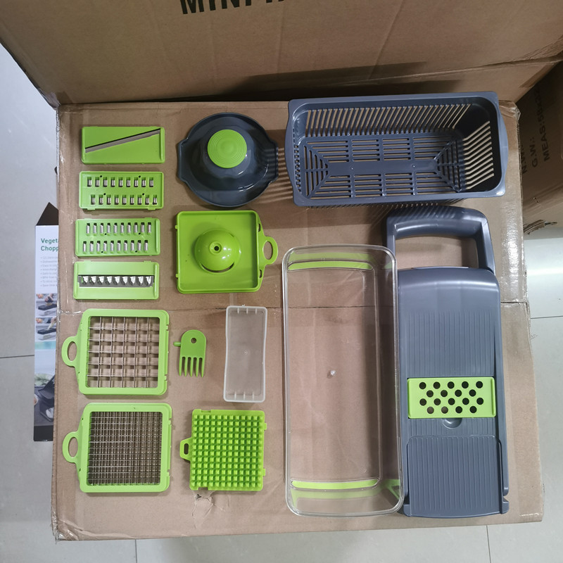 Amazon cocina artefacto cortador de verduras multifunción Dicer trituradora rallador rebanador suministros de cocina