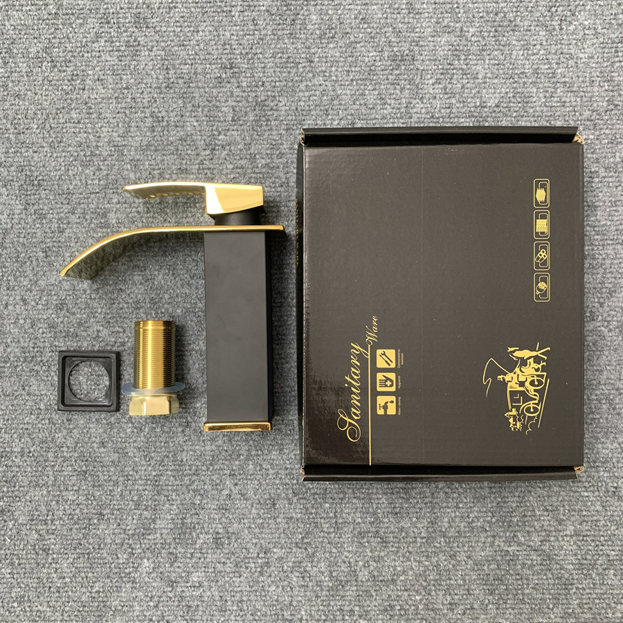 Cascada lavabo de acero inoxidable grifo de doble uso frío y caliente lavabo minimalista nórdico grifo de gabinete de baño de baño