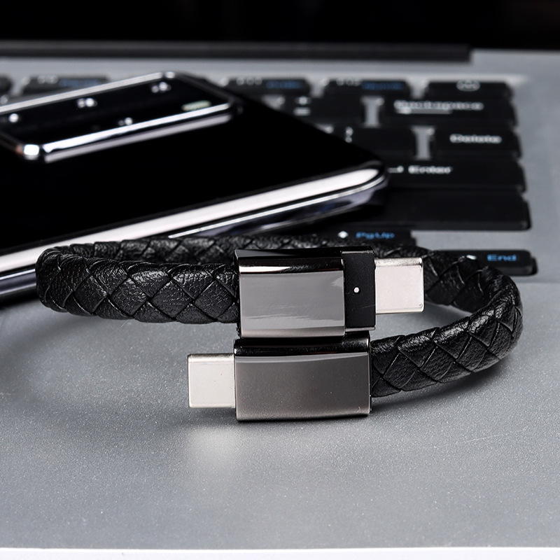 PD fast charging Type-C to data cable portable usb bracelet flash charging charging cable