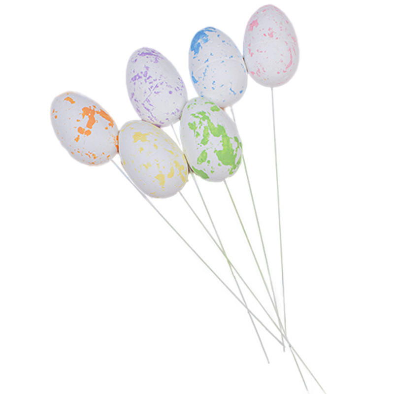 Huevos de Pascua personalizados DIY decorativos arreglos de flores hechos a mano creativos espuma huevos adornos de regalo