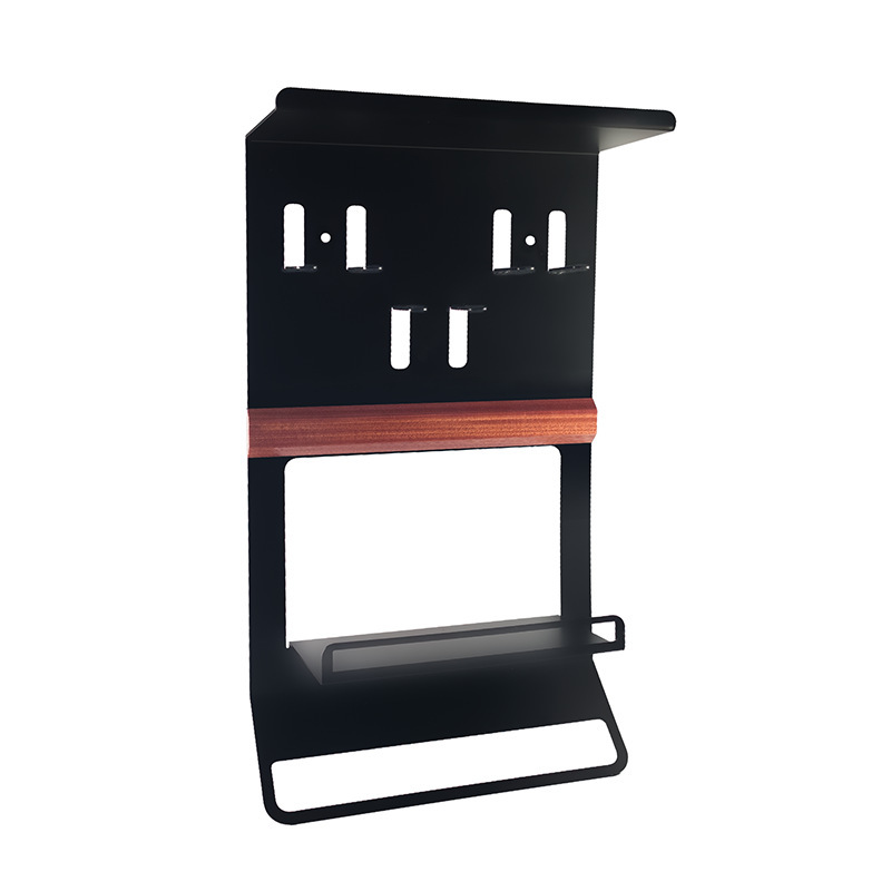 Café aparato de almacenamiento rack máquina de café mango polvo de tela prensa polvo prensa toalla agua taza bar pared colgante rack de almacenamiento