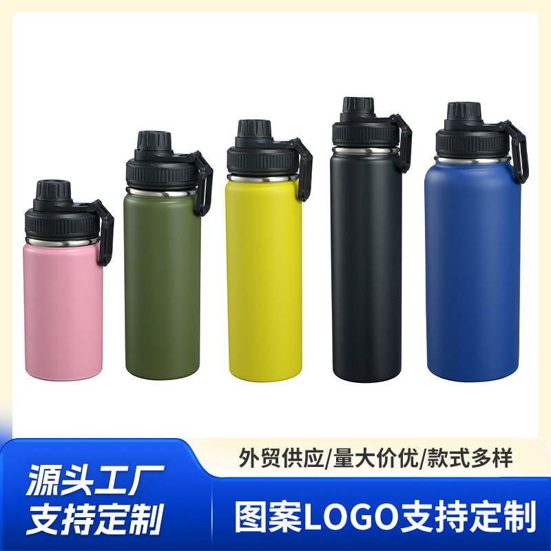 304不锈钢太空壶双层真空大容量水杯户外便携保温杯水壶运动批发