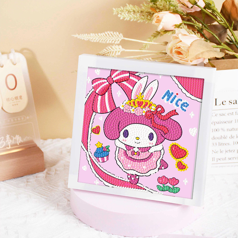 Diamante infantil DIY hecha a mano con material de marco paquete de dibujos animados Sanliou pegatinas de diamante regalo al por mayor pinturas de mampostería