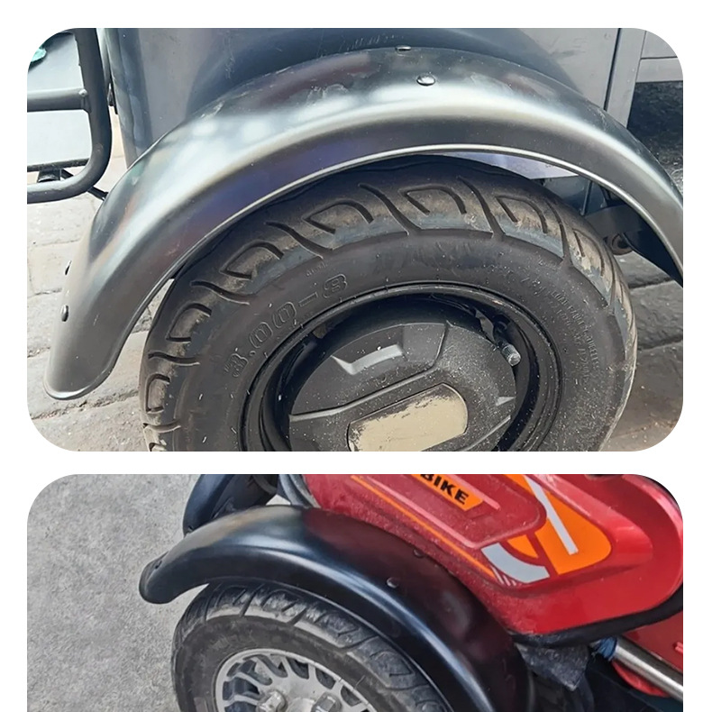 Leisure Tricycle 8inch Tire Mudguard Waterproof Fender Mobility Scooter Painted Iron Mudguard Rear Wheel Accessories