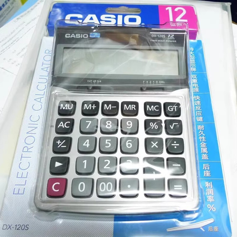 Genuine Product with Free Shipping Casio Calculator Gx-12S Dx Ms 120S Office-Type Business Casio Calculator