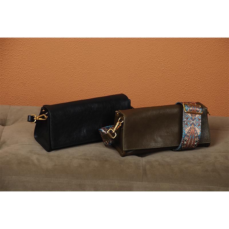 Ladies Leather Shoulder Bag Versatile Underarm Clutch Handbag_voghion.com