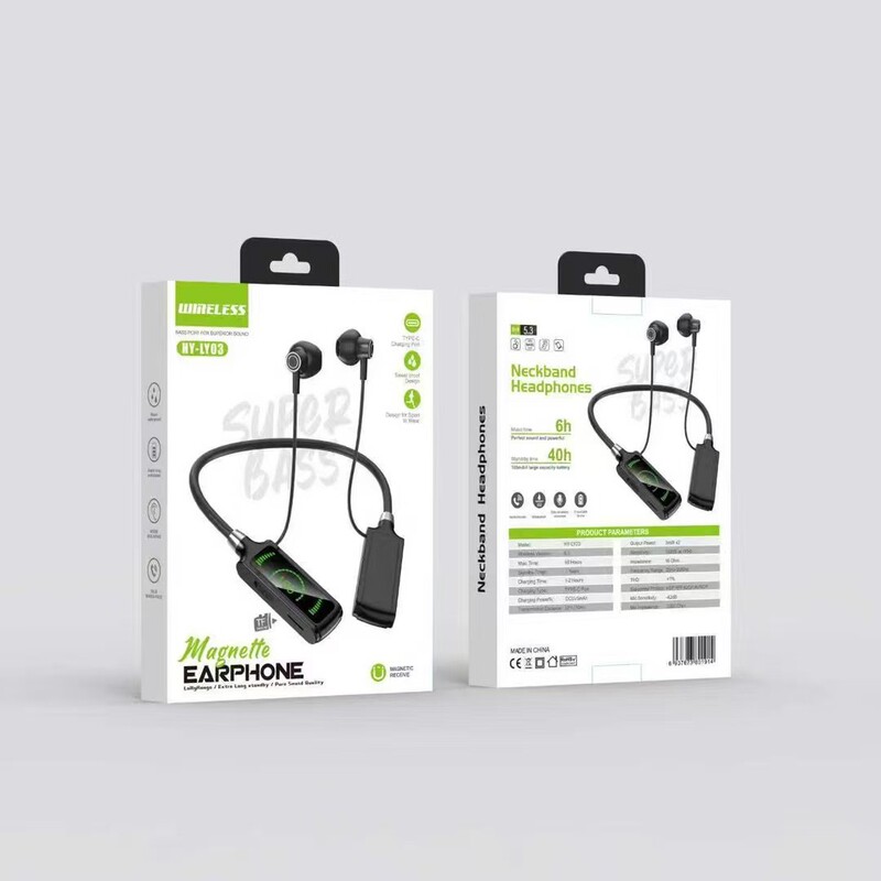 Hy-Ly03 Can Be Used for Singing, 2025 New Model, Ultra-Long Battery Life, Large Battery Capacity, Neck-Hanging Wireless Noise-Canceling Sports Phone