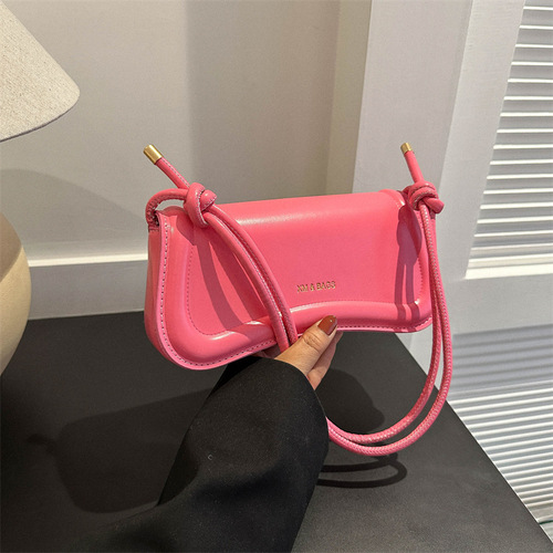 Niche design bag for women  spring new fashion popular crossbody bag casual commuting shoulder bag armpit bag