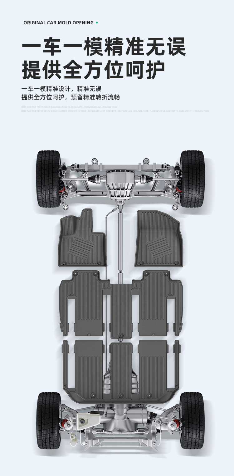 Suitable for 22-26 Models of Zeekr 009/25 Models of Volvo Em90 Car Floor Mats, Full Tpe Floor Mats, and Trunk Mats