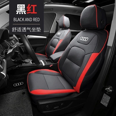 Modelə uyğun (Original) oturacaq örtükləri — Q3 Four-Season Car Seat Cover - black-red-standard-edition-five-seats-nappa-leather-fully-surrounded-front-and-rear-rows