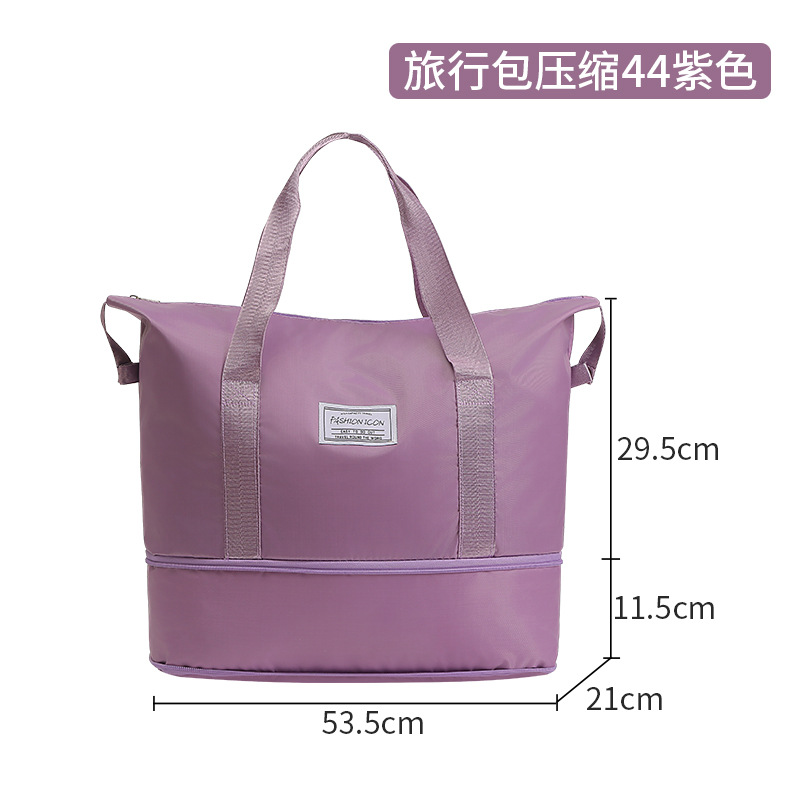 Bolsa de Almacenamiento de Viaje Compresible de Poliéster Plegable para Ropa y Artículos de Tocador