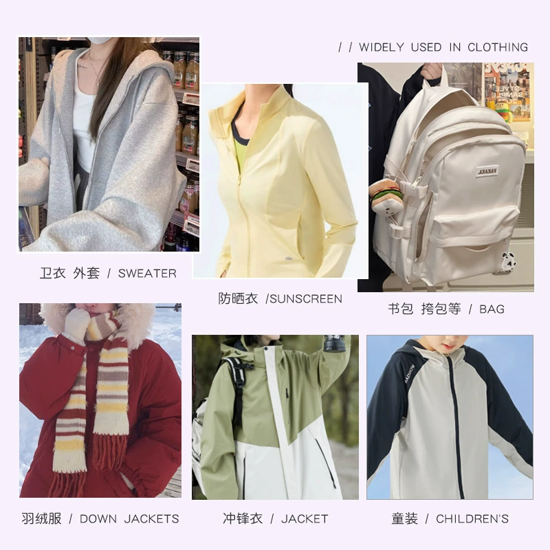 Metal backpack with zipper, sweatshirt, down jacket, trousers, accessories, lock