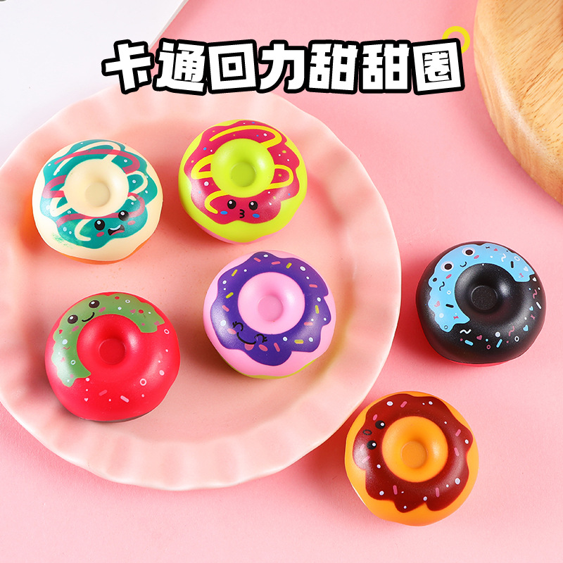 Nuevo modelo de simulación de retroalimentación carro de comida mini donut carro correrá mini modelo de juguete carro al por mayor