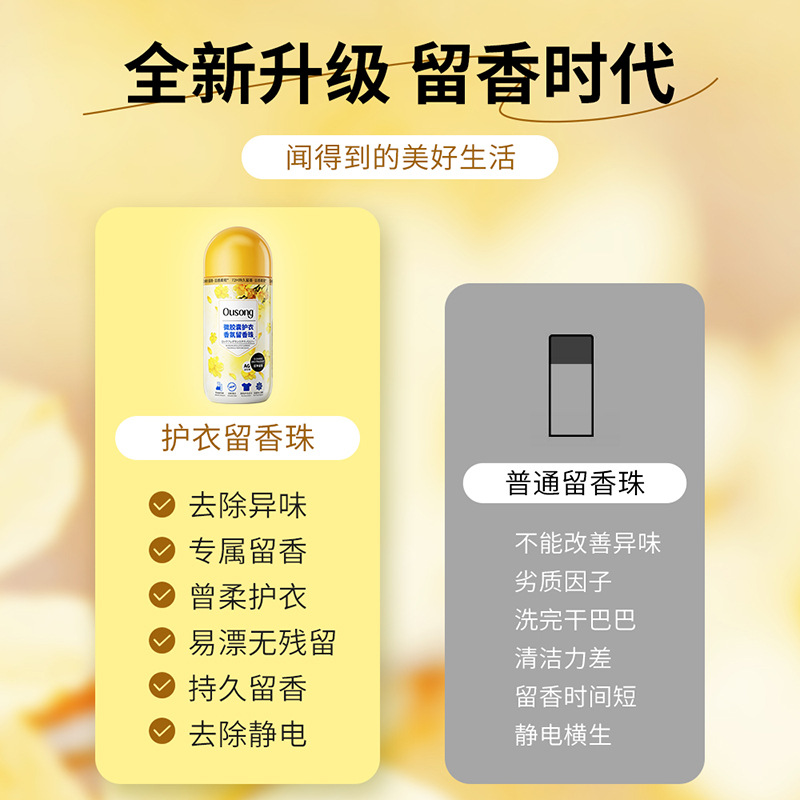 Ausone Microcapsule Clothes Protection Fragrance Fragrance Beads Clothes Protection Laundry Beans Lasting Smoothness Color Protection Fragrance Beads One Piece Dropshipping