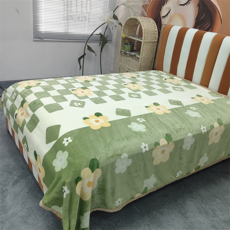 Manta de franela de dibujos animados manta de aire acondicionado máquina lavable manta de viaje manta de sofá interior dormitorio de estudiantes manta delgada