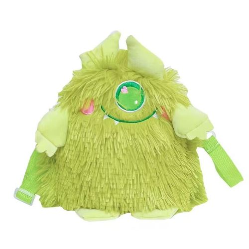New ins cartoon little monster plush shoulder crossbody bag monster backpack doll fresh animal mobile phone bag trendy