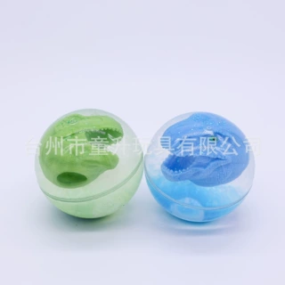 奇特创意环保发光恐龙水球水晶球弹力球TPU闪光可爱球类玩具定制